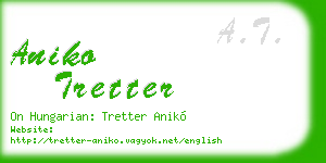 aniko tretter business card
